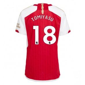 Arsenal Takehiro Tomiyasu #18 Hjemmebanetrøje Dame 2023-24 Kort ærmer